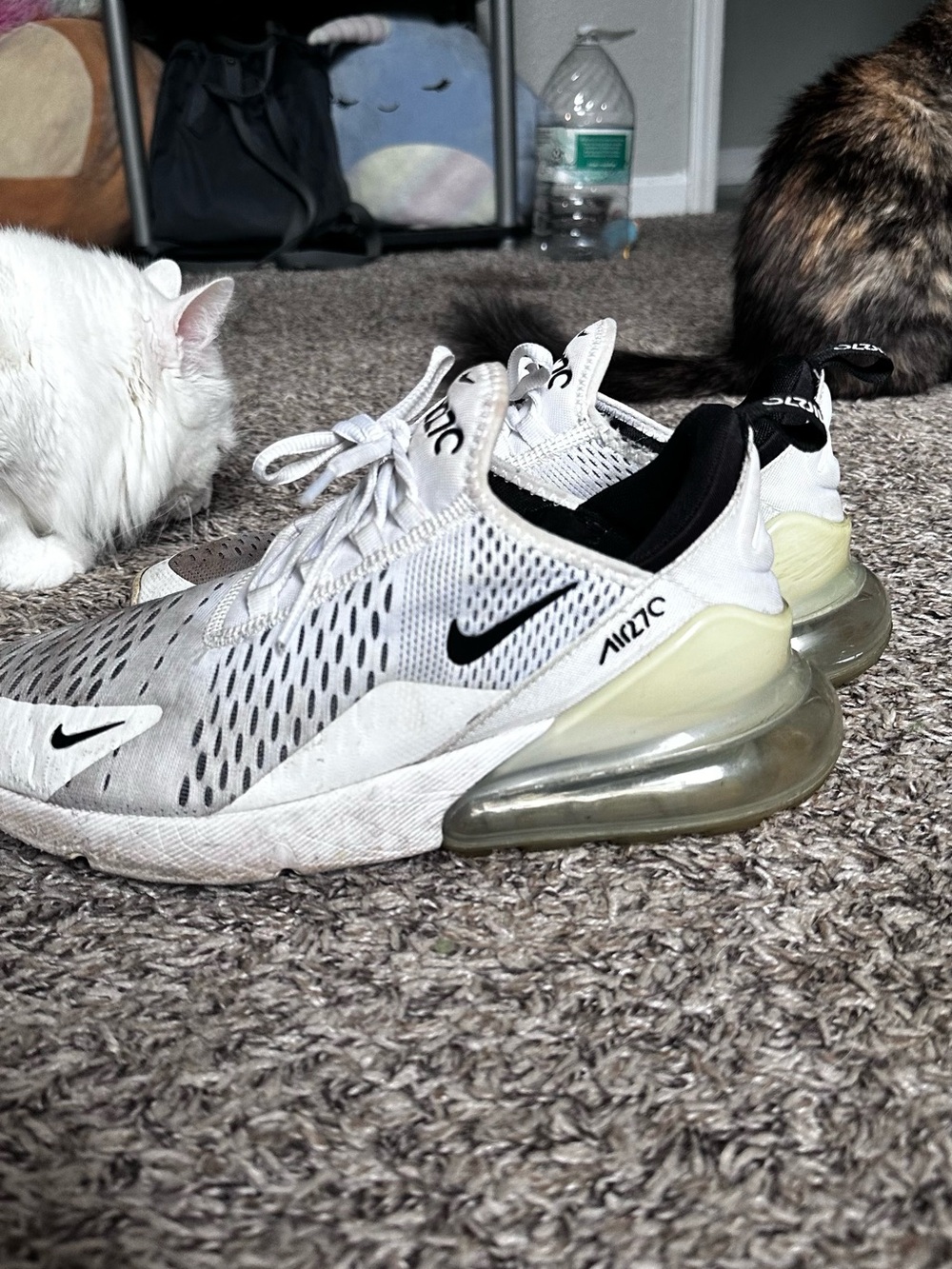 Nike Air Max 270 White with Black Swoosh
